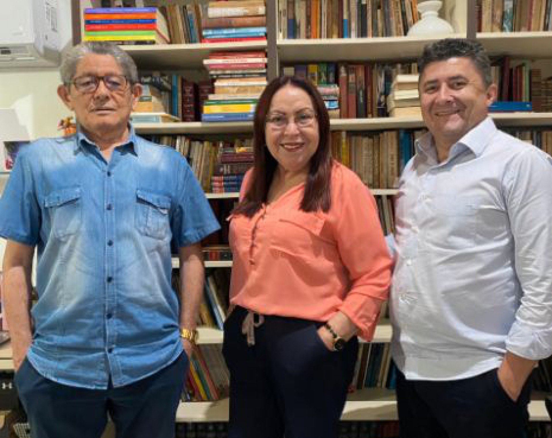 Batista de Lima, Fátima Lemos e Pedro Luiz Cândido (Foto: Arquivo pessoal)