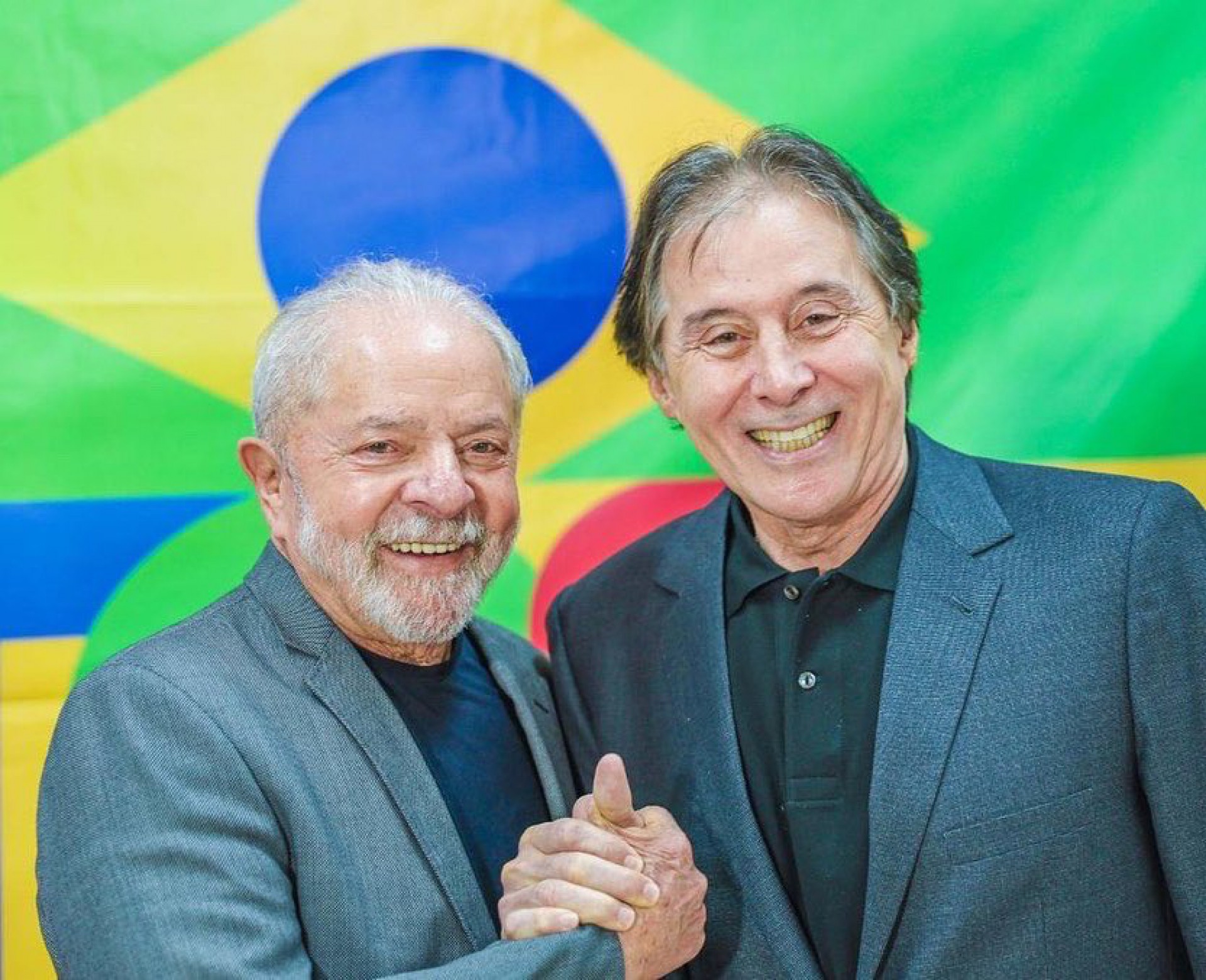 O deputado federal eleito ￼Eunício Oliveira e o ex-presidente Lula, candidato ao Palácio do Planalto (Foto: Reprodução/Twitter Eunício Oliveira)