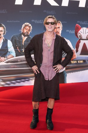 Brad Pitt: premiére de "Trem Bala", sucesso em cartaz nos cinemas (Foto: AFP)