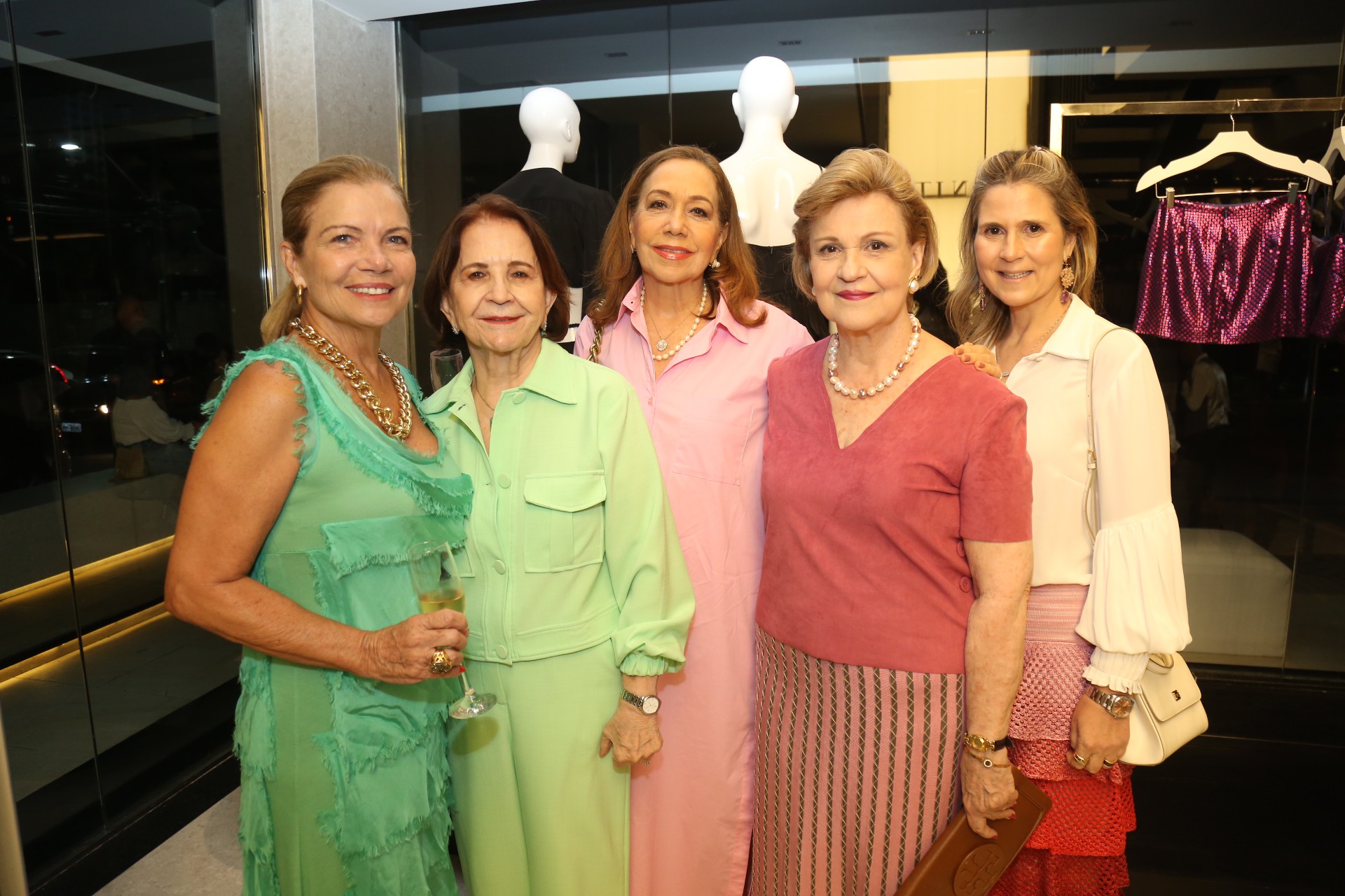 (Foto: JOÃO FILHO TAVARES)Ana Pinto, Lenita Negrão, Ana Alcântara, Letícia Pequeno e Camile Cidrão