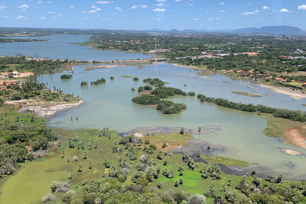 Visão aérea da Área de Proteção Ambiental (APA) da Lagoa da Precabura 