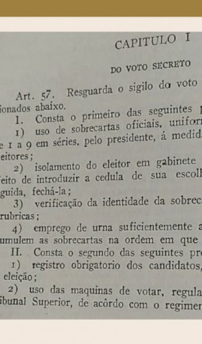 O curioso é que eu era desejada desde 1932, pelo primeiro Código Eleitoral. Mas só fui…
