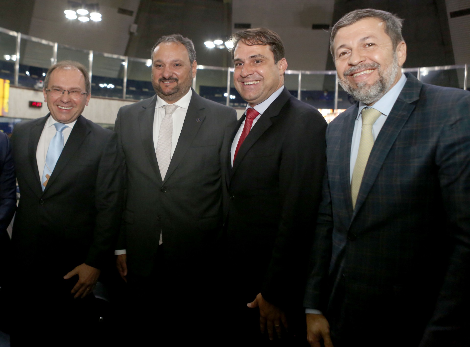 Carlos Matos, Patriolino Dias de Souza, Salmito Filho e Élcio Batista  (Foto: JOÃO FILHO TAVARES)
