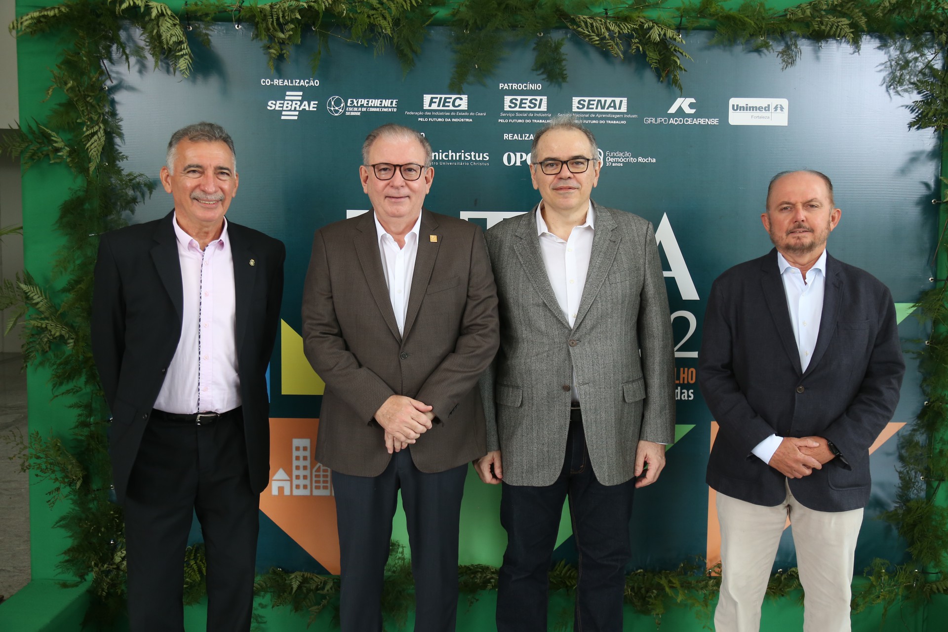 Artur Bruno, Ricardo Cavalcante, Joao Dummar Neto e Júlio Cavalcante (Foto: JOÃO FILHO TAVARES)