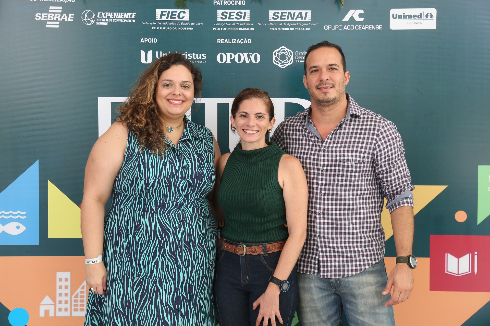 (Foto: JOÃO FILHO TAVARES)Luciana Junqueira, 
Joelma Leal e Rodne Torres
