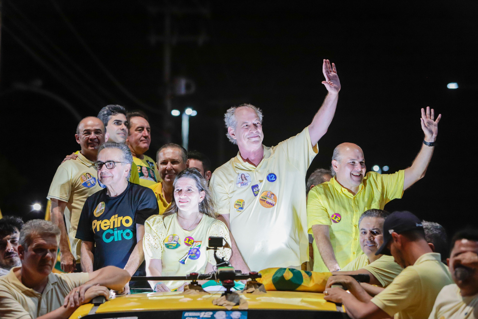 CIRO participou de carreata com Roberto Cláudio no encerramento da campanha em Sobral (Foto: FCO Fontenele/O POVO)