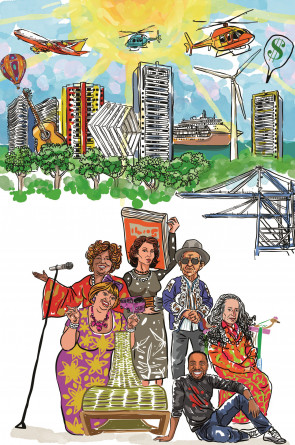 Ilustração de Carlus Campos celebra as singularidades dos nove estados que integram a região(Foto: Carlus Campos)
