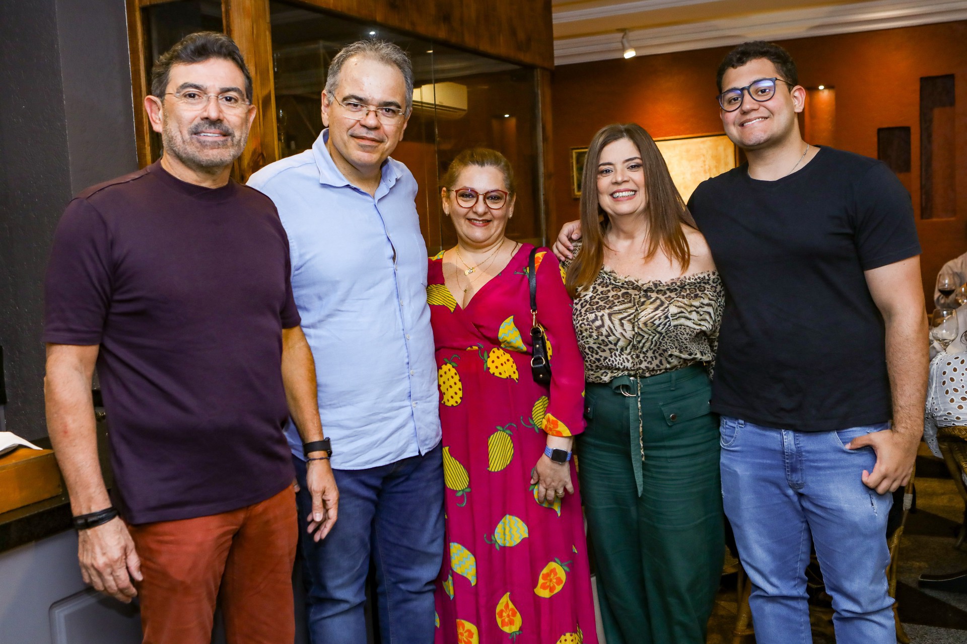 (Foto: Rogerio Lima/ Divulgação)Alexandre Pereira,, Dummar Neto e Silvia, Valéria Cavalcante e Augusto Neto