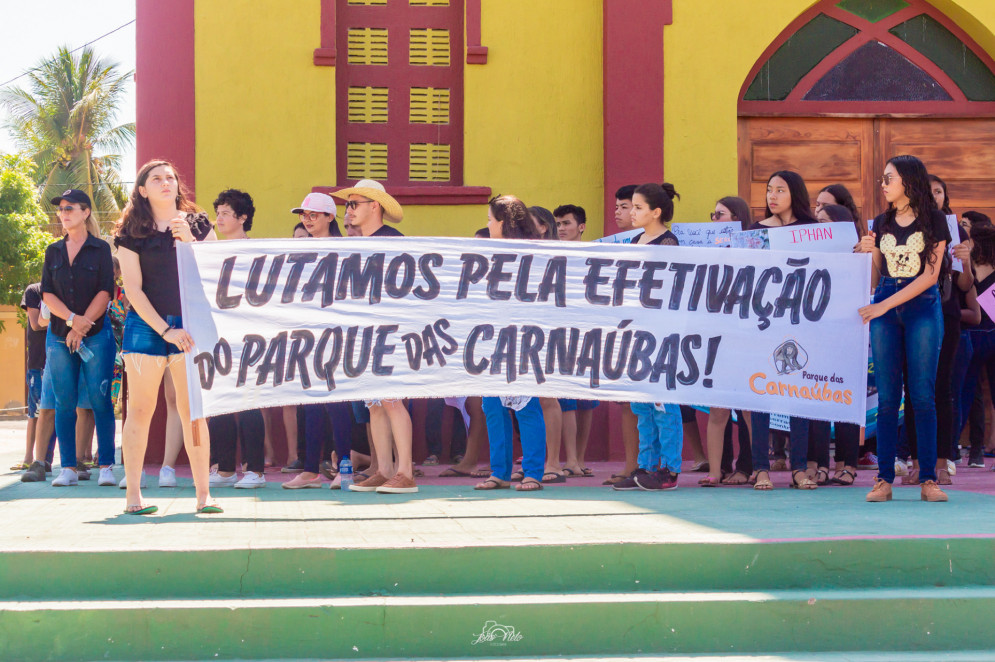2° Ato de Protesto em Defesa do Parque das Carnaúbas | Efetiva, Izolda.(Foto: João Neto)