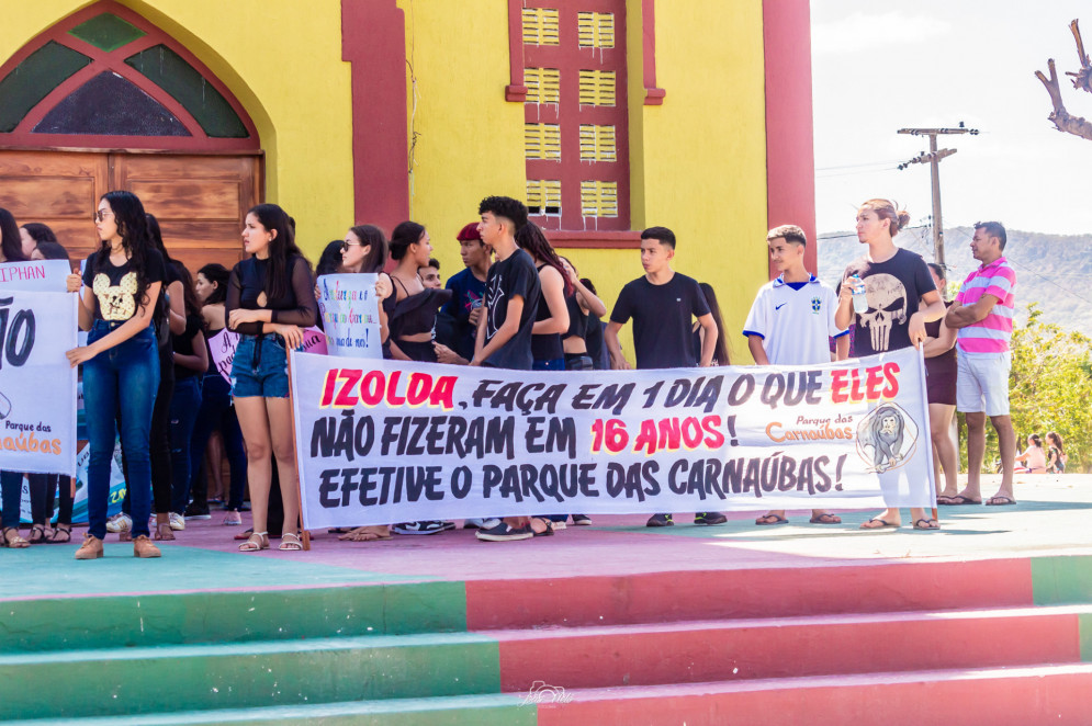 2° Ato de Protesto em Defesa do Parque das Carnaúbas | Efetiva, Izolda.(Foto: João Neto)