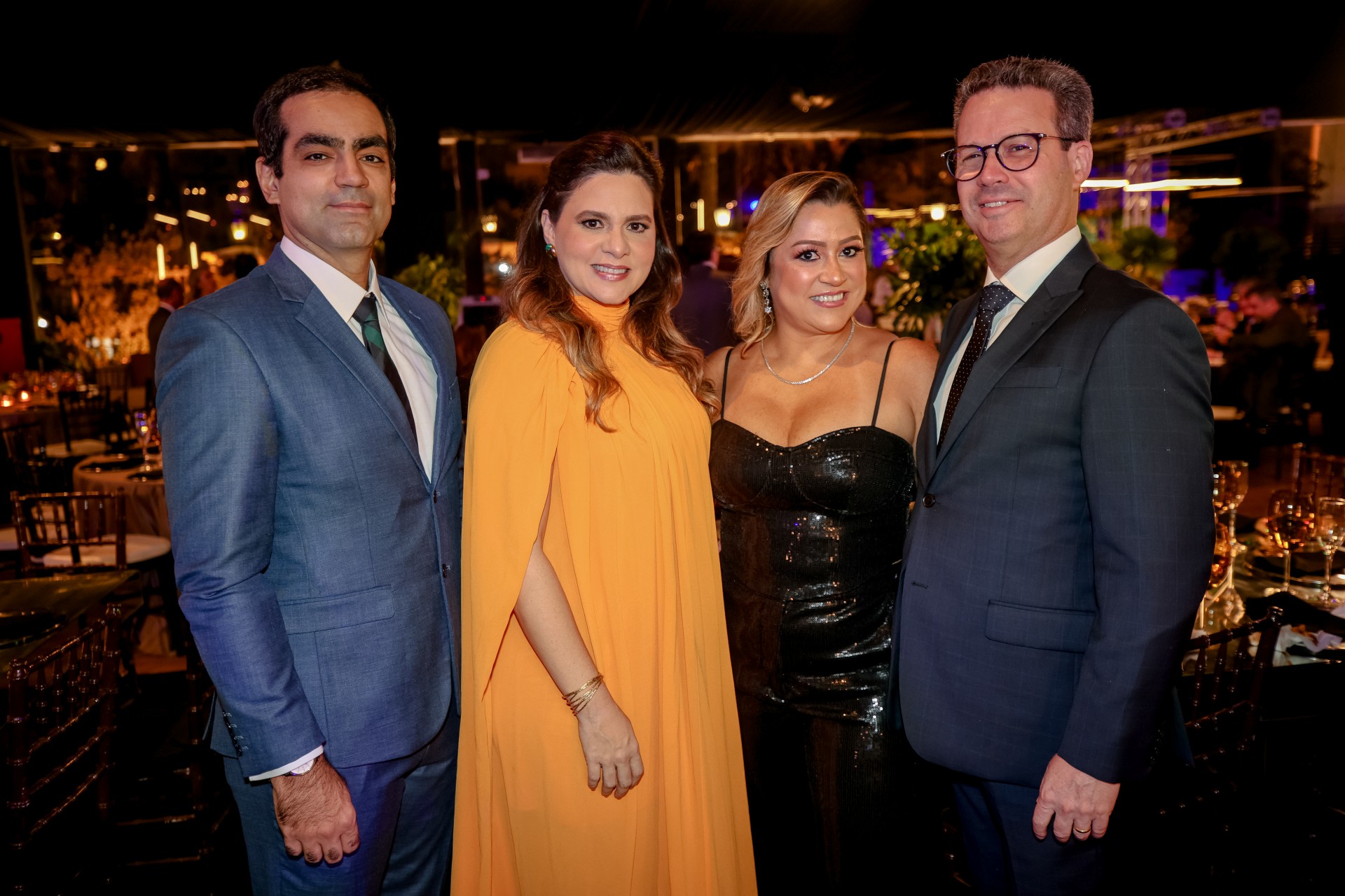 (Foto: Gustavo Simão/ Divulgação )Júlio Coelho e Milena, Andréa Coelho e Nestor Santiago