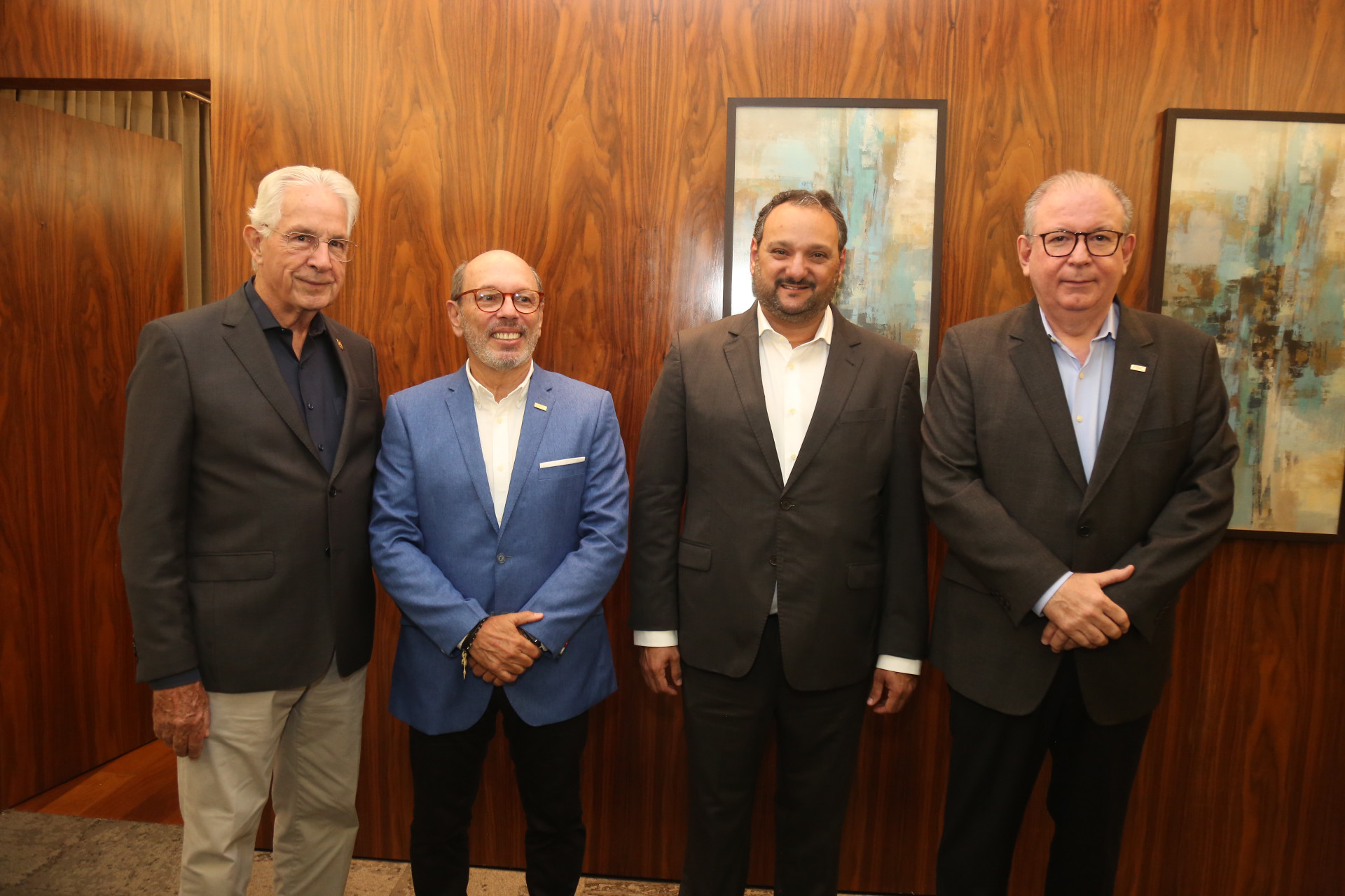 Carlos Prado, André Montenegro, Patriolino Dias e Ricardo Cavalcante (Foto: JOÃO FILHO TAVARES)