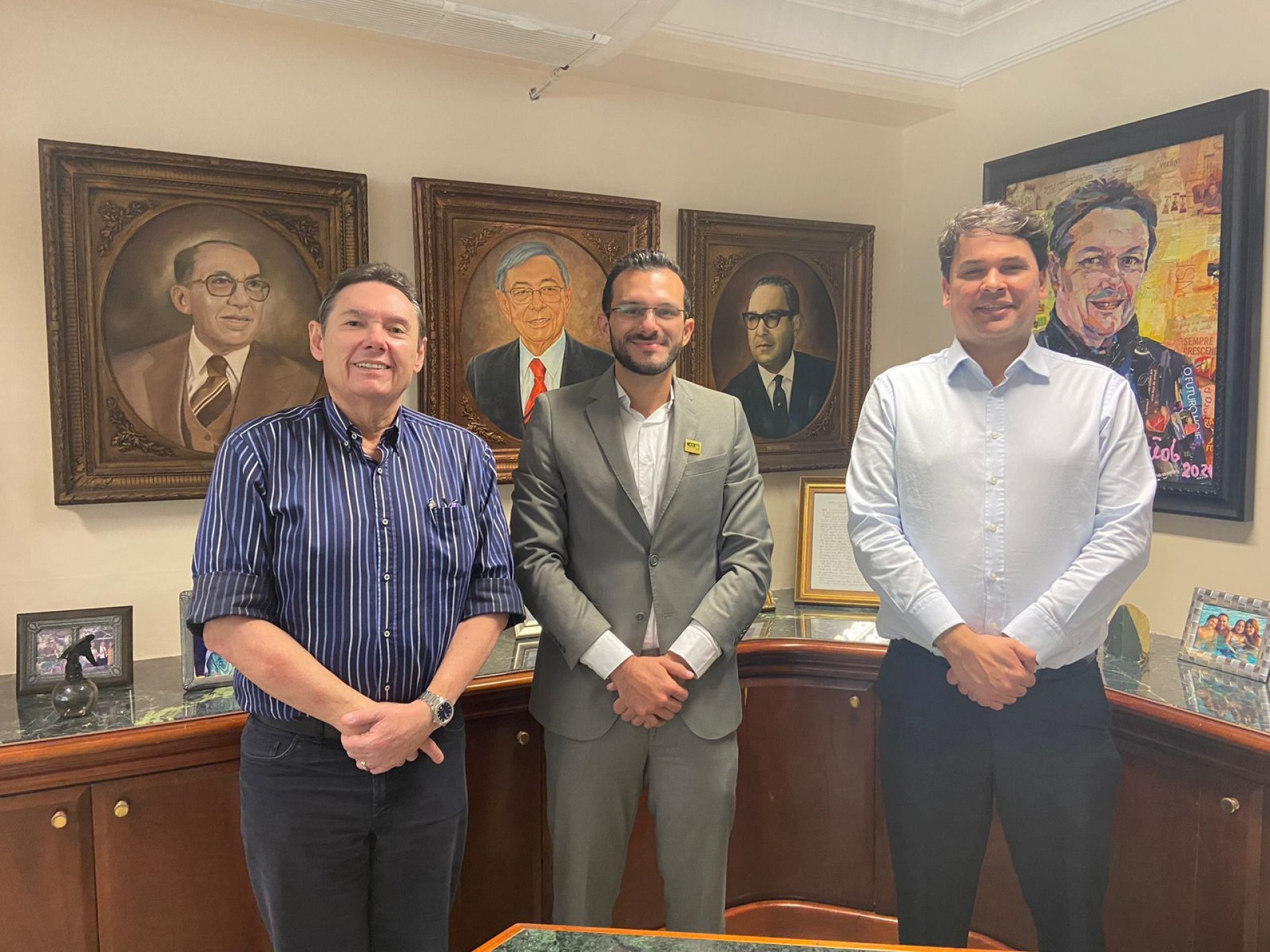 Ivens Júnior, George Martins e Daniel Gutierrez(Foto: Arquivo Pessoal)