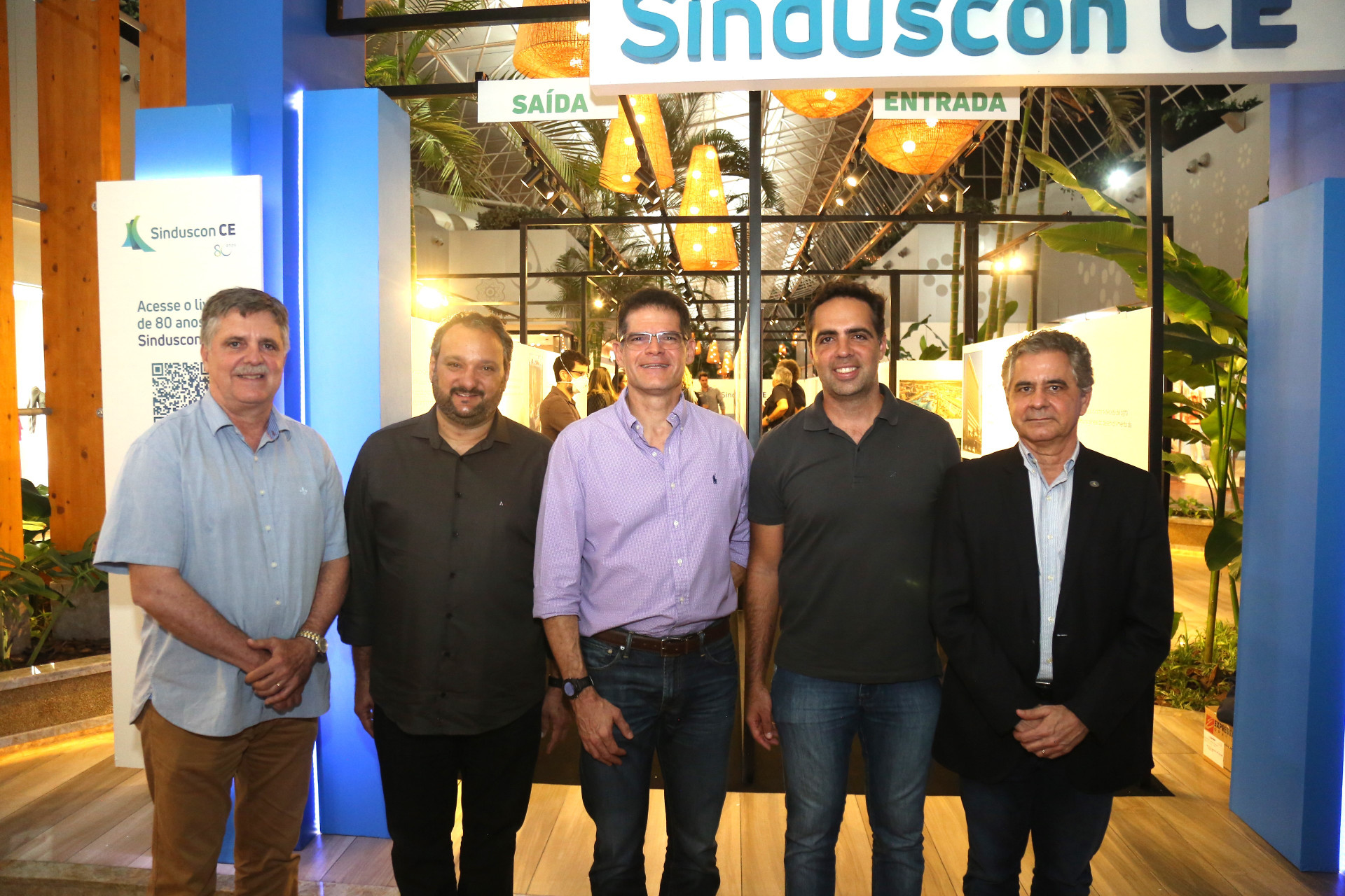Jose Carlos Gama, Patriolino Dias, Clausen Duarte, Gama Filho e Marcelo Cavalcabte (Foto: JOÃO FILHO TAVARES)