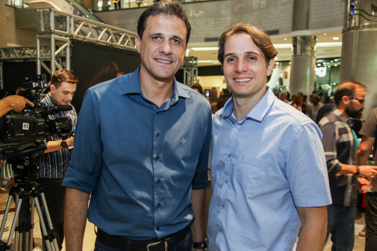 Superintendente do Iguatemi Bosque, Welington Oliveira, e gerente corporativo de Marketing do Grupo JCC, Benjamin Oliveira(Foto: Divulgação)