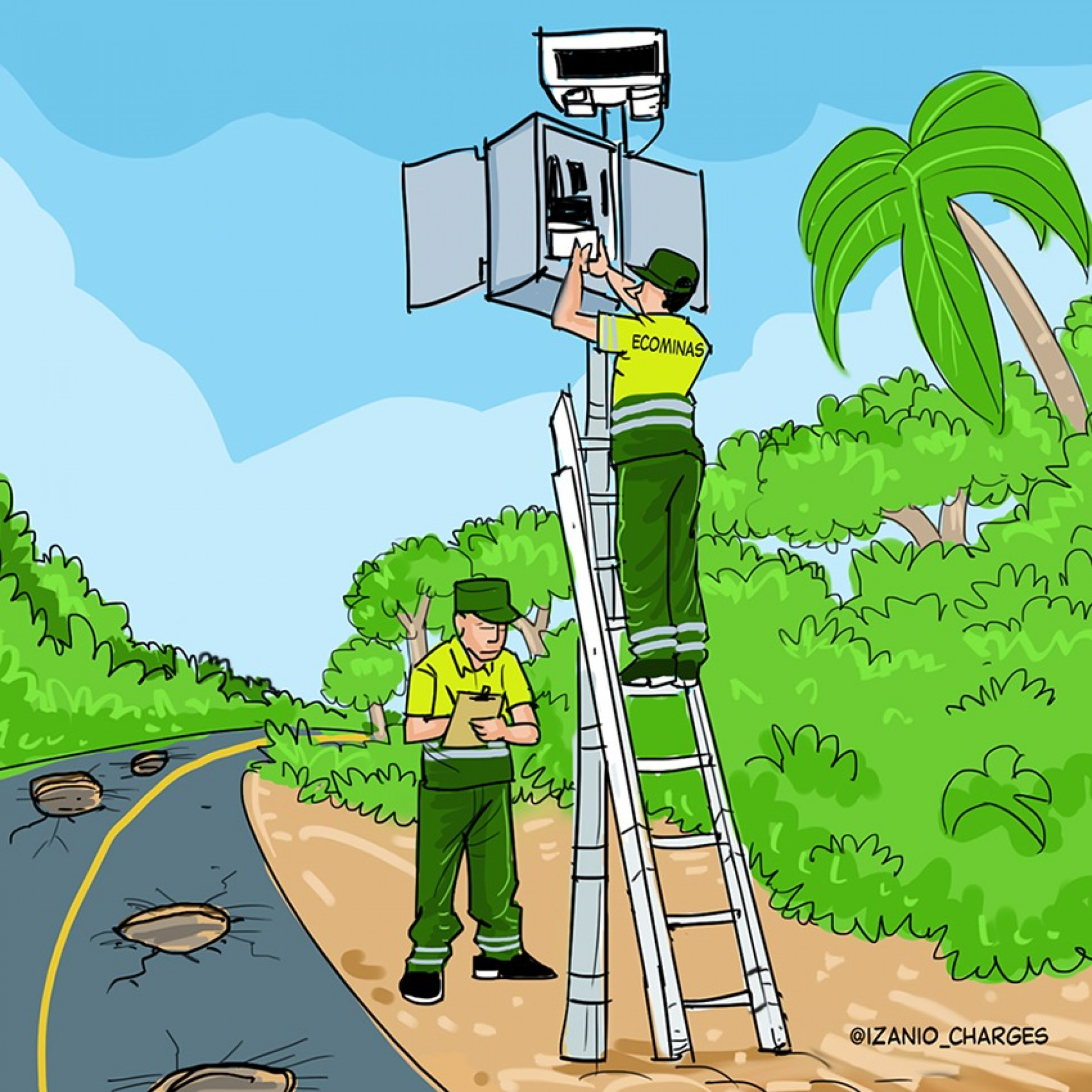Charge por Izânio Façanha (Foto: Izânio Façanha)