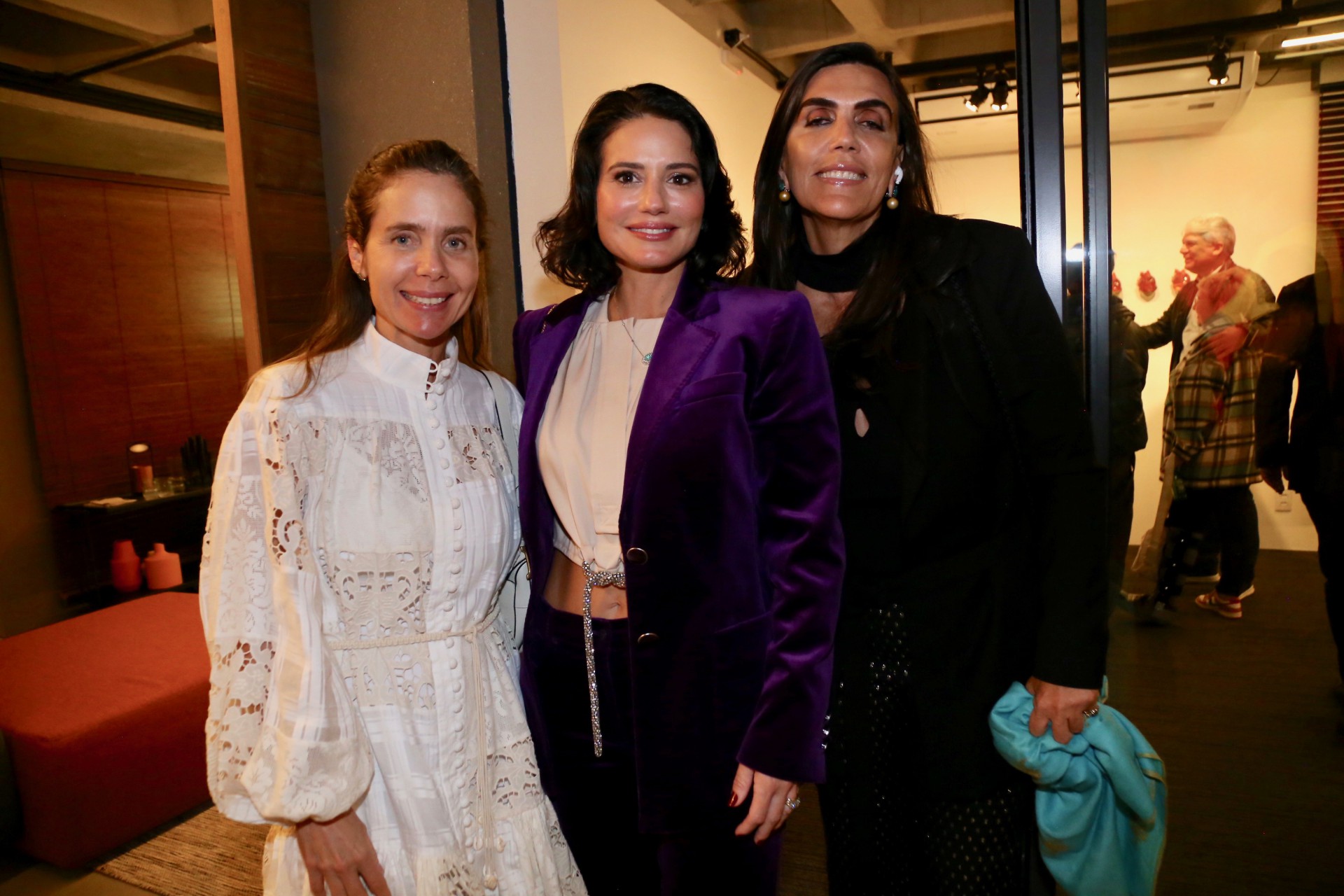 (Foto: DENISE ANDRADE)Lina Pinheiro, Renata Vale  e Iná Arruda  