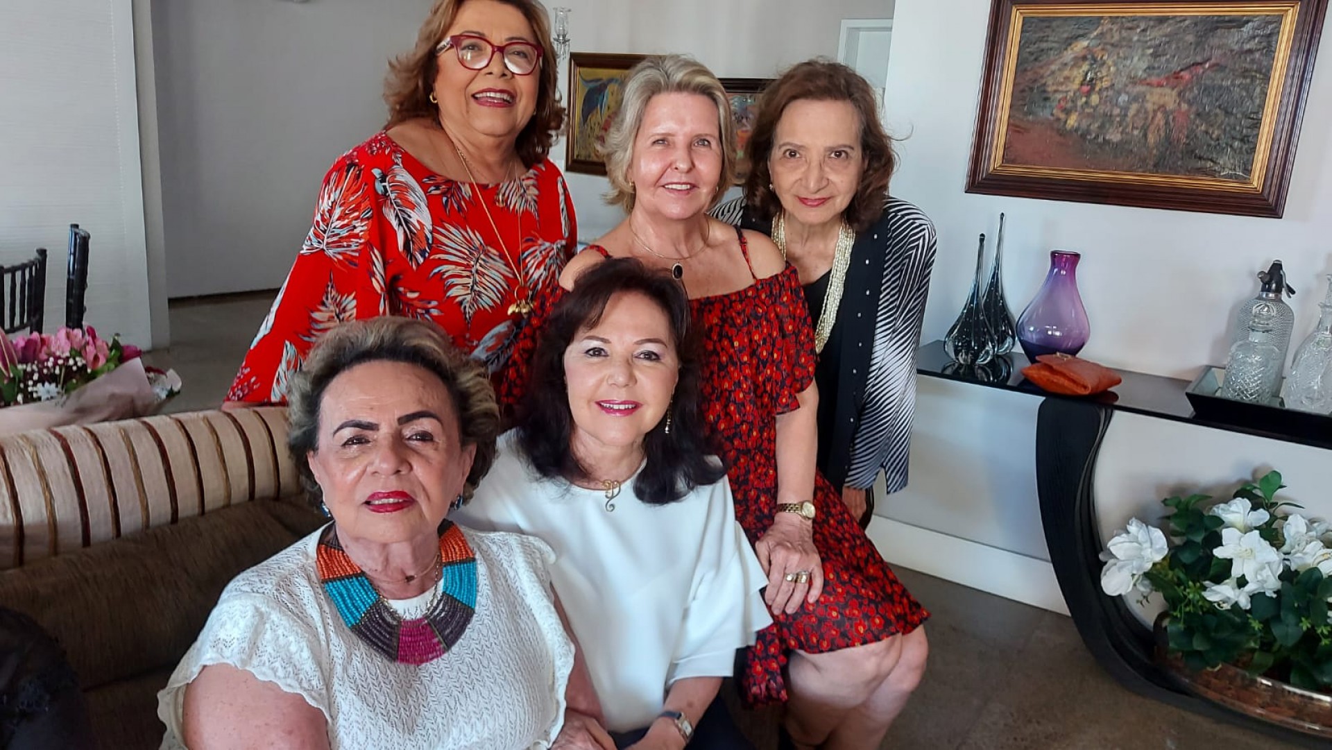 (Foto: Arquivo Pessoal)Fanda Bastos, Ruth, Norma Lazar, Eliane Pimentel e Kira
