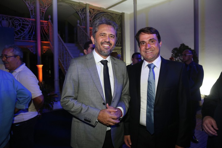 Elmano de Freitas e o deputado Salmito Filho