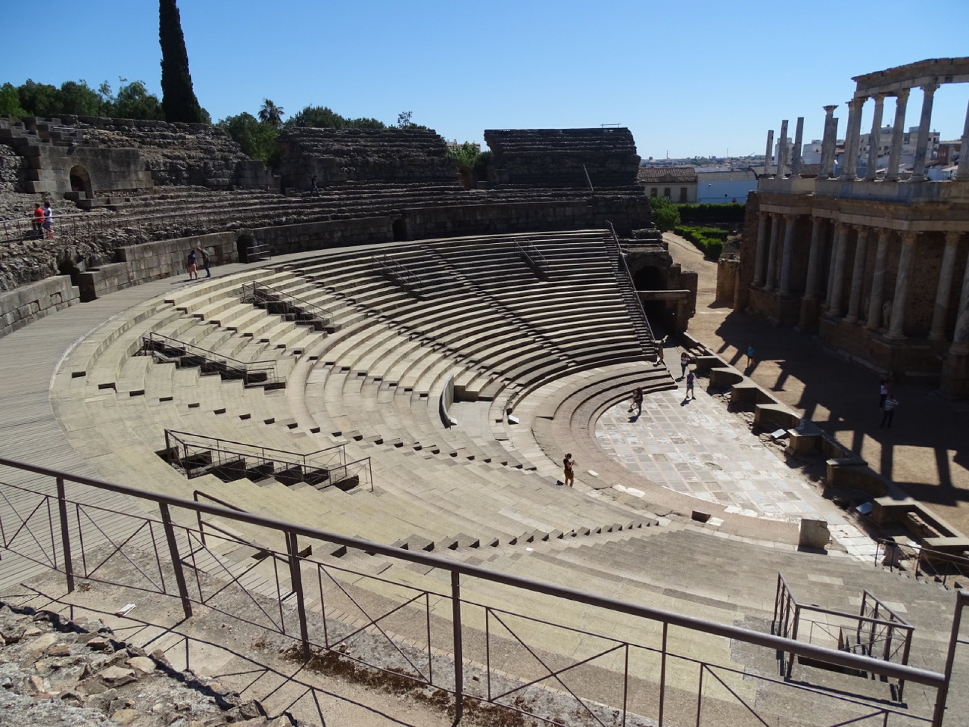 Teatro de Mérida, na Espanha: relíquia da Europa antiga  (Foto: Ariadne Araújo)