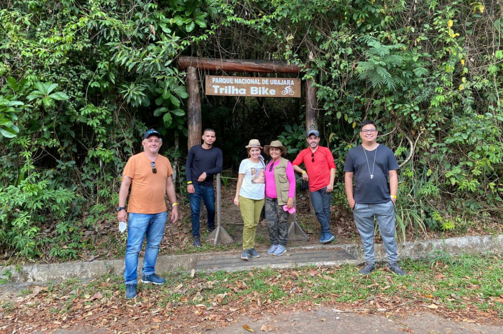 Equipe LABOPALEO em visita ao Parque Nacional de Ubajara para reconhecer os equipamentos culturais e turísticos da região.(Foto: Arquivo LABOPALEO )