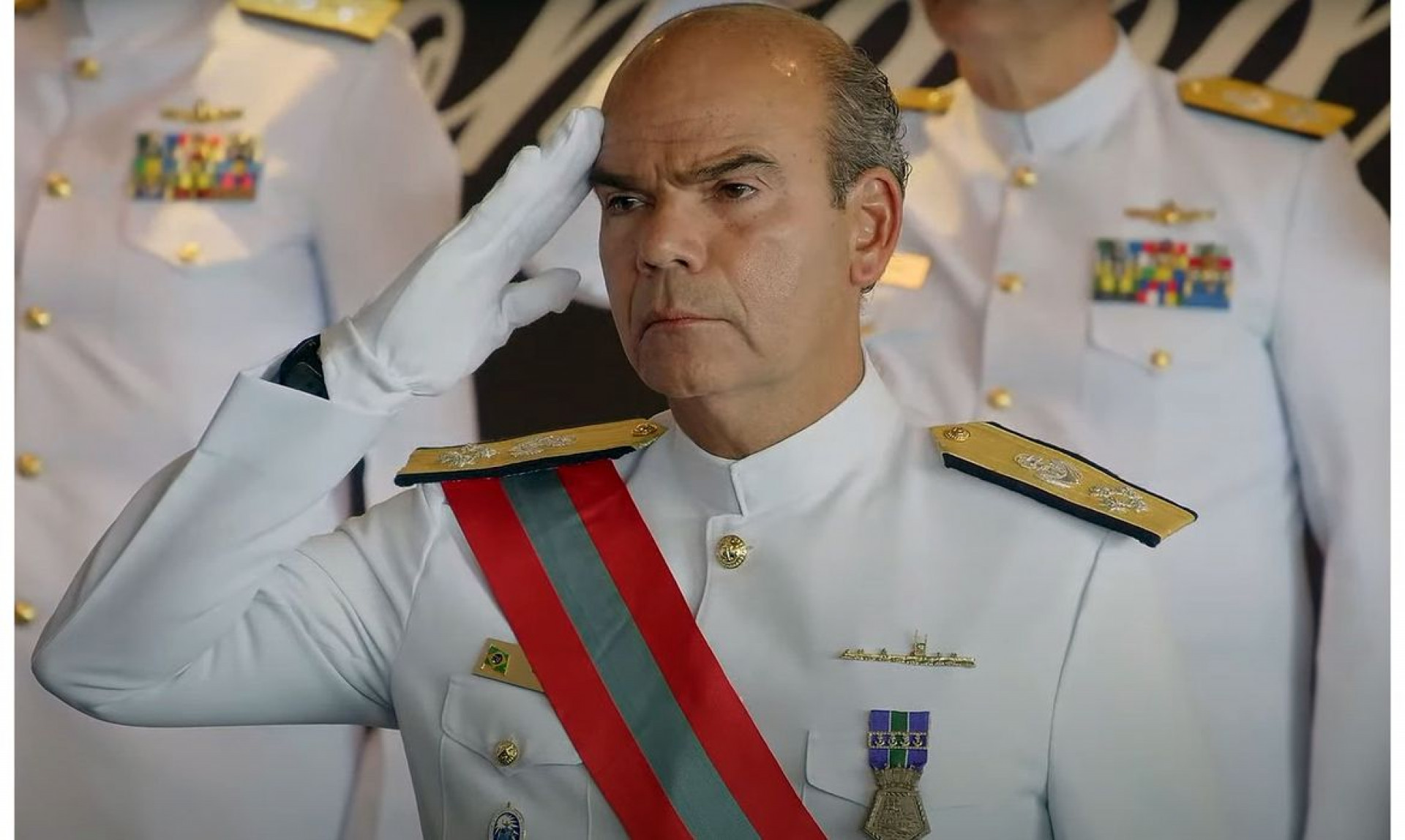 Cerimônia de Posse do Comandante da Marinha do Brasil, Almirante de Esquadra Marcos Sampaio Olsen (Foto: Reprodução Youtube Marinha do Brasil)