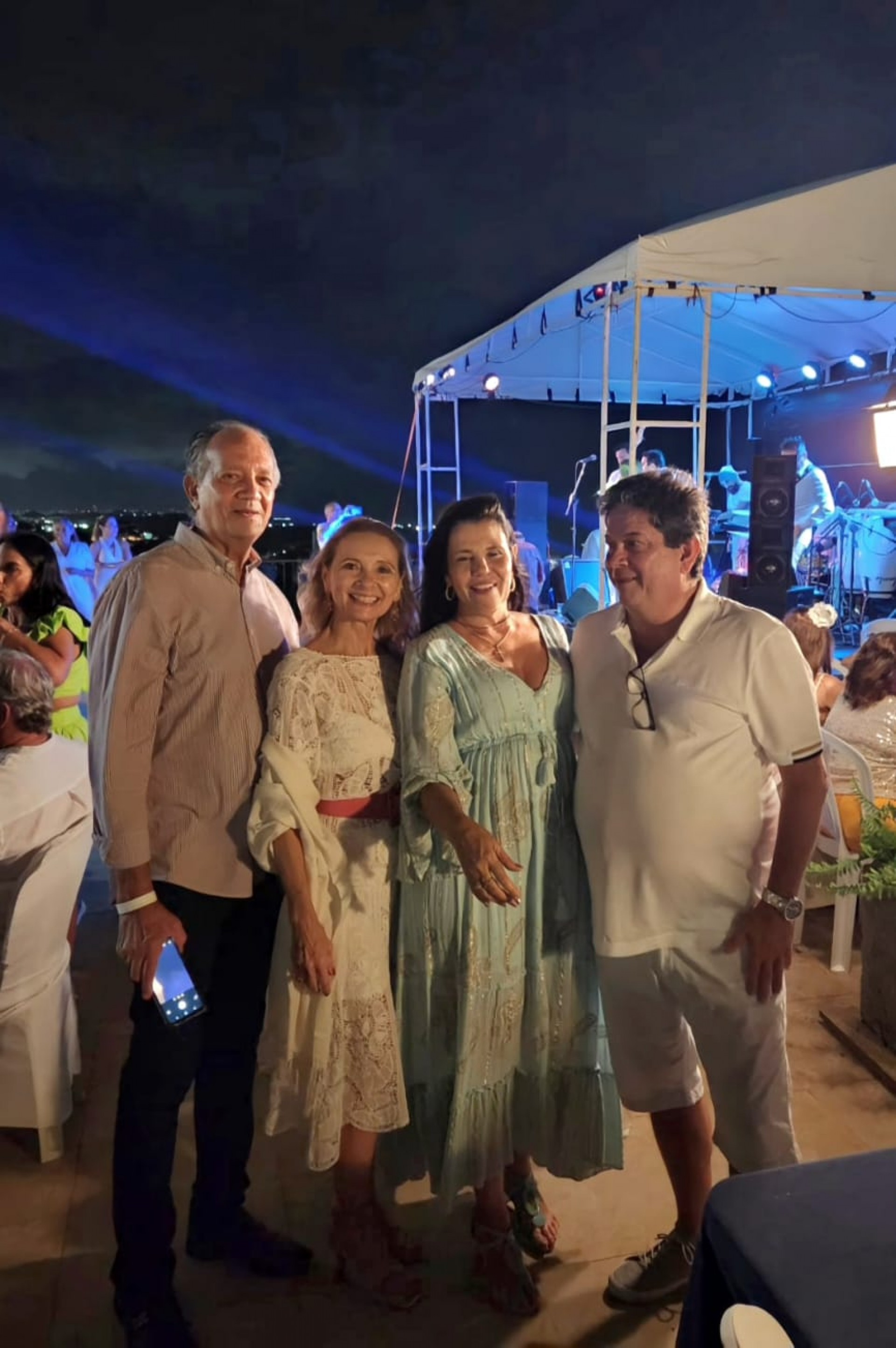 (Foto: Arquivo Pessoal)Flávio Melo e Jeissler, Delane Barreto e Alexandre Cabral