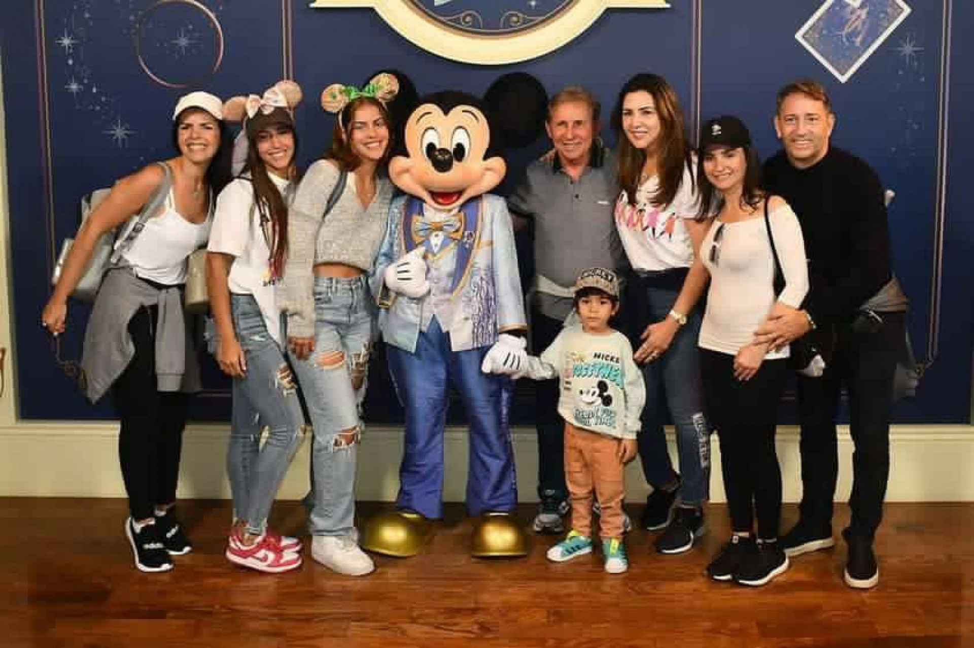 Vilmar Ferreira e filha Aline: férias em família na Disney  (Foto: arquivo familiar )