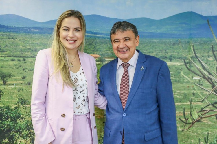 Secretária Onélia Santana e ministro Wellington Dias(Foto: Divulgação)