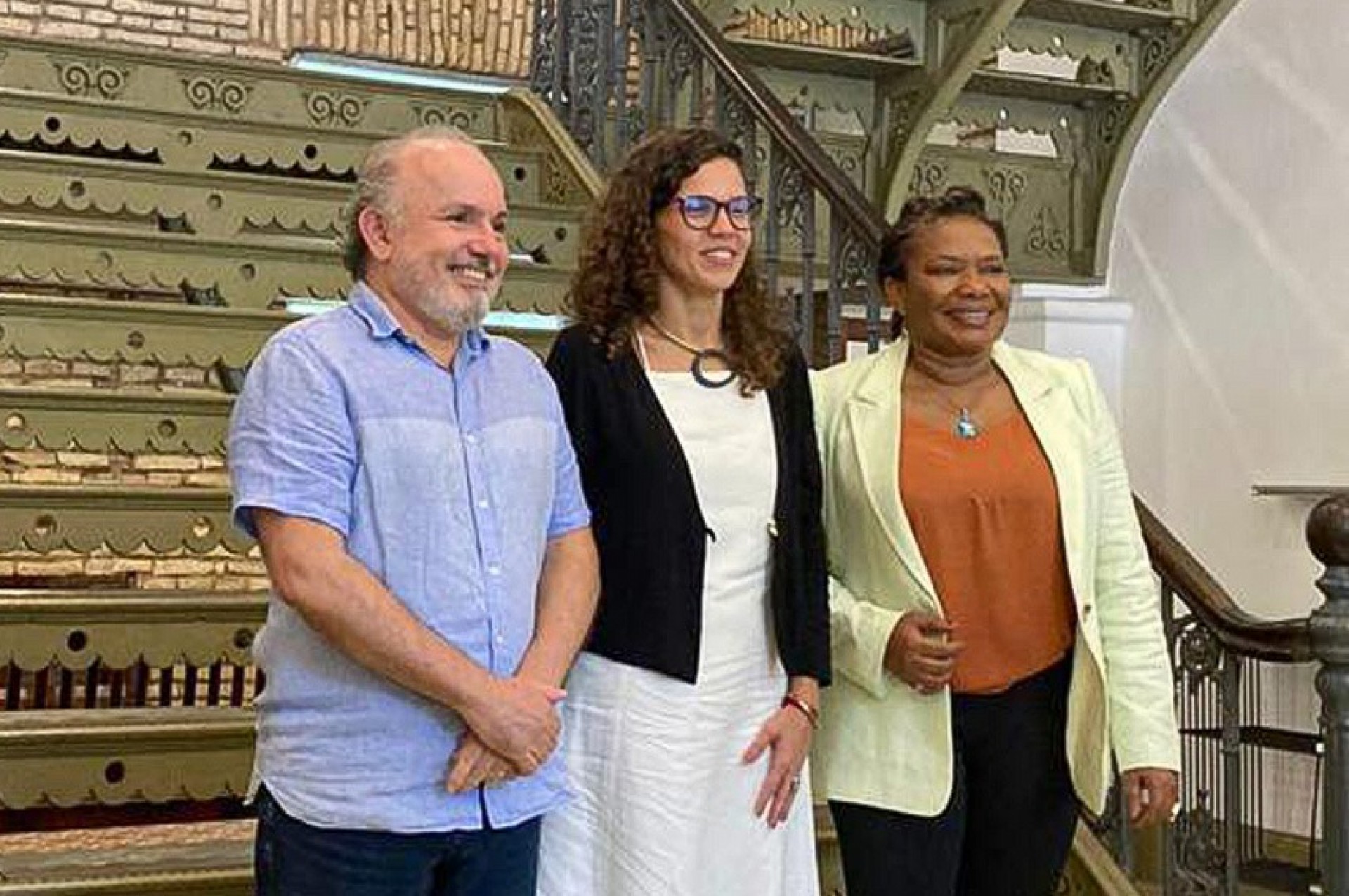 Ministra da Cultura visita Museu da Indústria durante agenda oficial em Fortaleza(Foto: Divulgação)