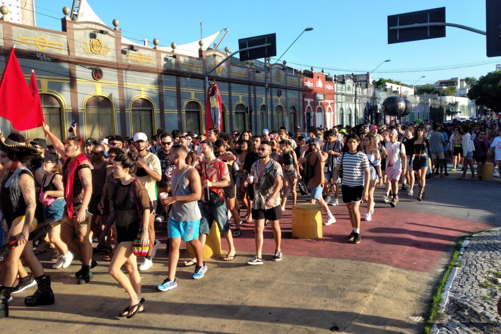 ￼Marcha lembrou o Dia da Visibilidade 
Trans em Fortaleza