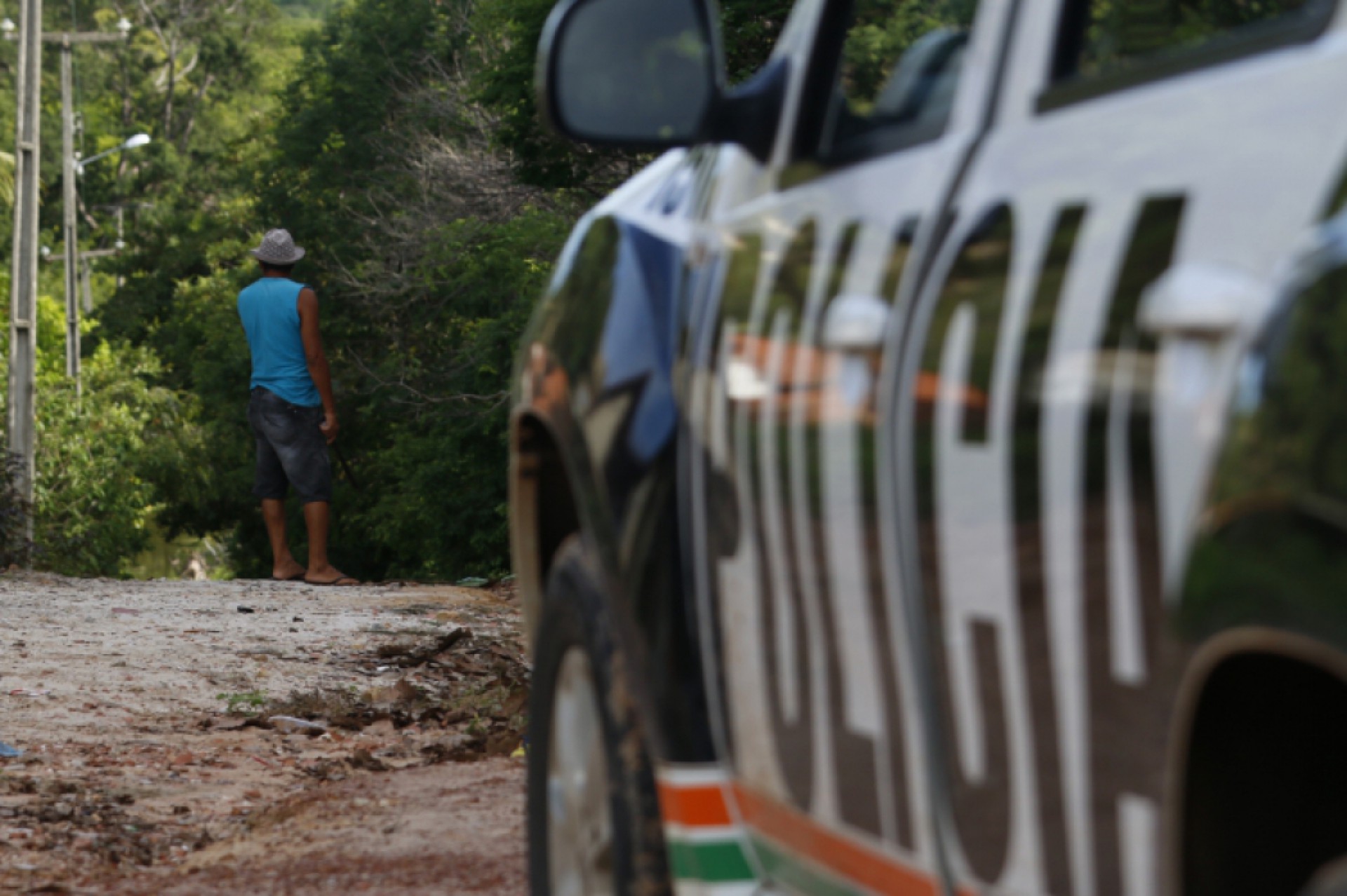 Em 2018, corpos de Gegê do Mangue e Paca, chefes do PCC, foram encontrados em mata fechada às margens da Lagoa da Encantada, a 35 minutos de caminhada da reserva indígena Jenipapo-Kanindé (Foto: Tatiana Fortes, em 18/2/2018)