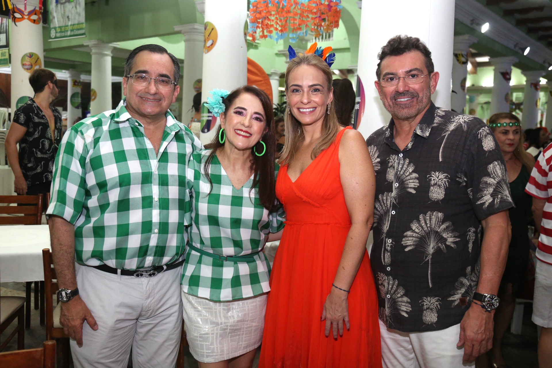 (Foto: JOÃO FILHO TAVARES)Jardson Cruz e Fátima com Leiliane Vasconcelos e Alexandre Pereira