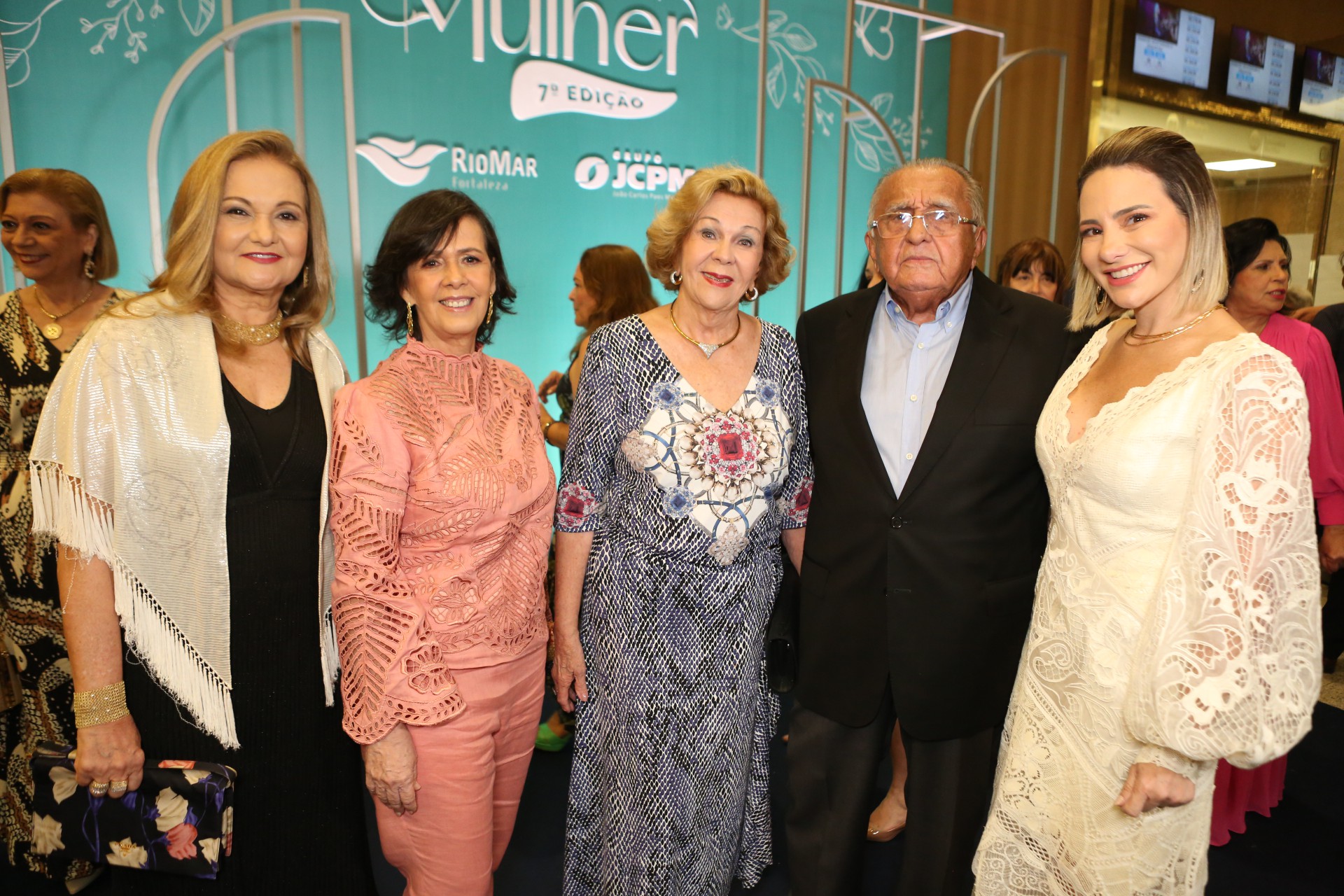 (Foto: João Filho Tavares/O POVO)Lenise Queiroz, Neuma Figueiredo, Auxiliadora, João Carlos Paes Mendonça e Gaída Dias