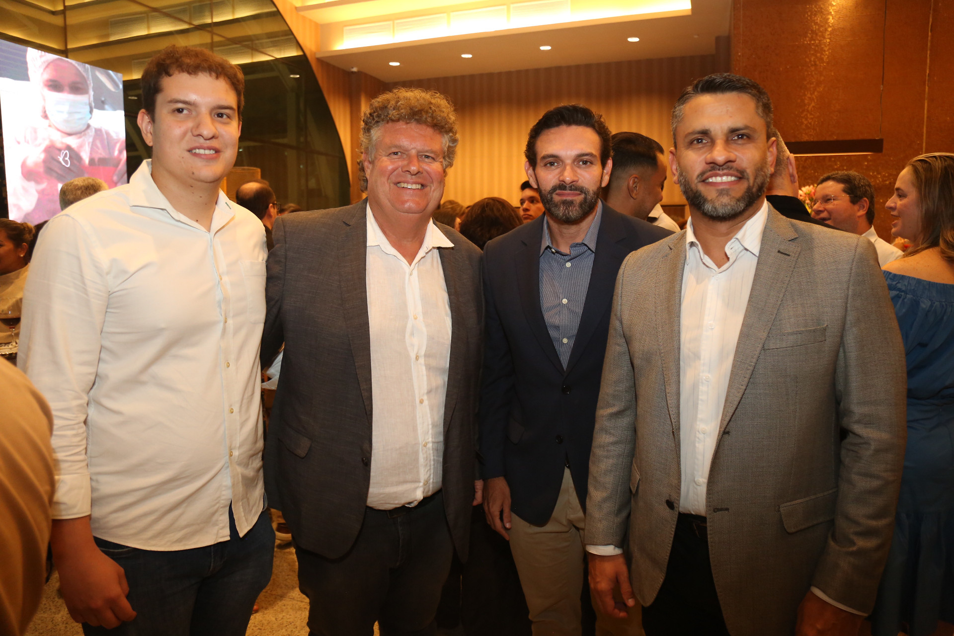 (Foto: João Filho Tavares ) Guilherme e Evandro Colares, Clovis Holanda e Alexandre Medina