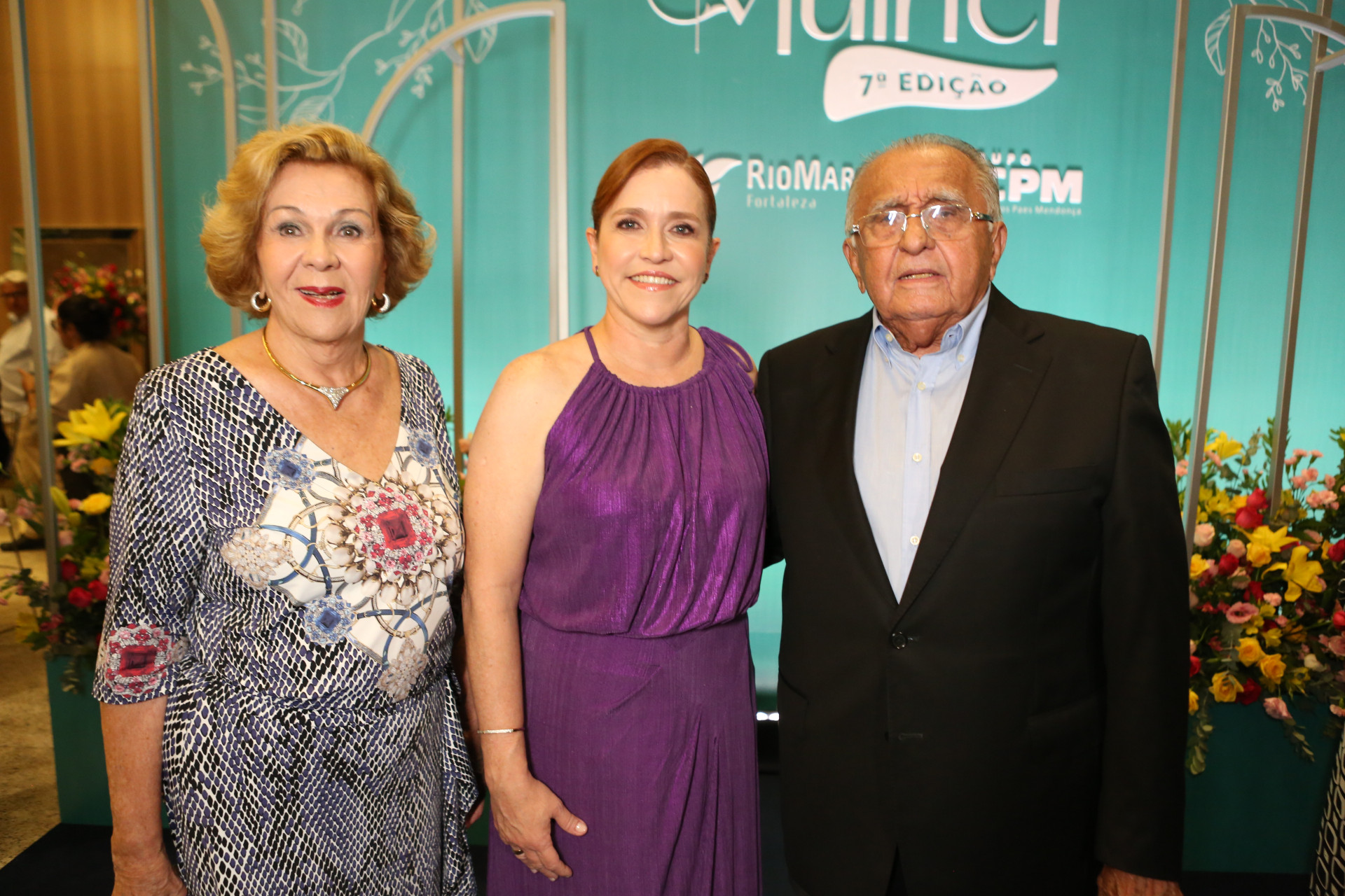 (Foto: João Filho Tavares/O POVO) Auxiliadora Paes, Riane Azevedo e João Carlos Paes Mendonça