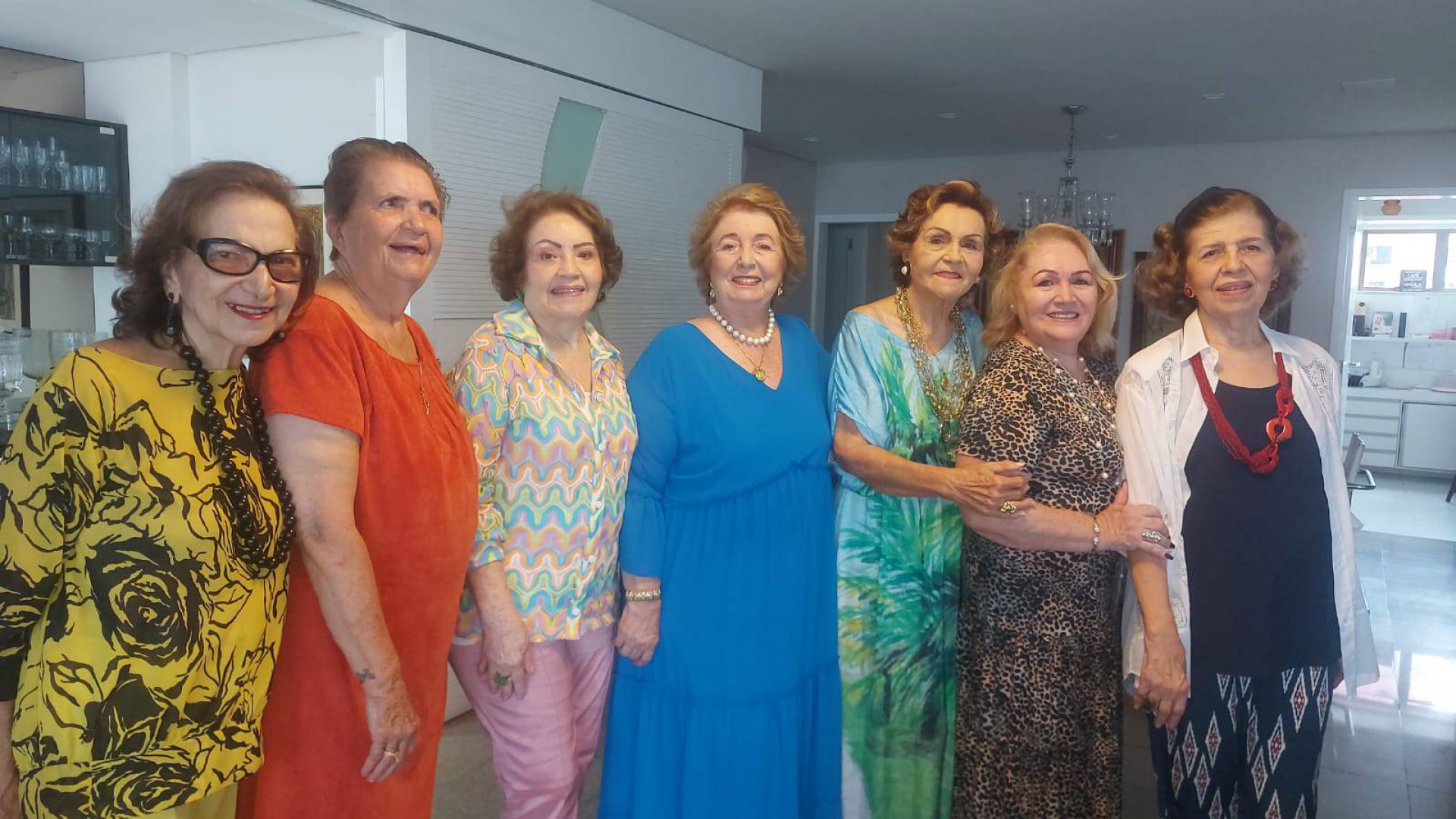 Norma Lazar, Carlota Sanford, Eliana Cavalcante, Gabrilela Castro, Terezinha Rolim, Dina Peixoto e Nêda Gonçalves(Foto: Acervo Pessoal)