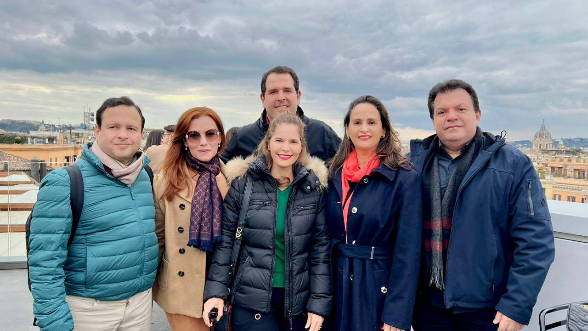 Igor, Aline Barroso, Cristiana, Lúcio Carneiro, Adriana e Fernando Férrer(Foto: Arquivo Pessoal )