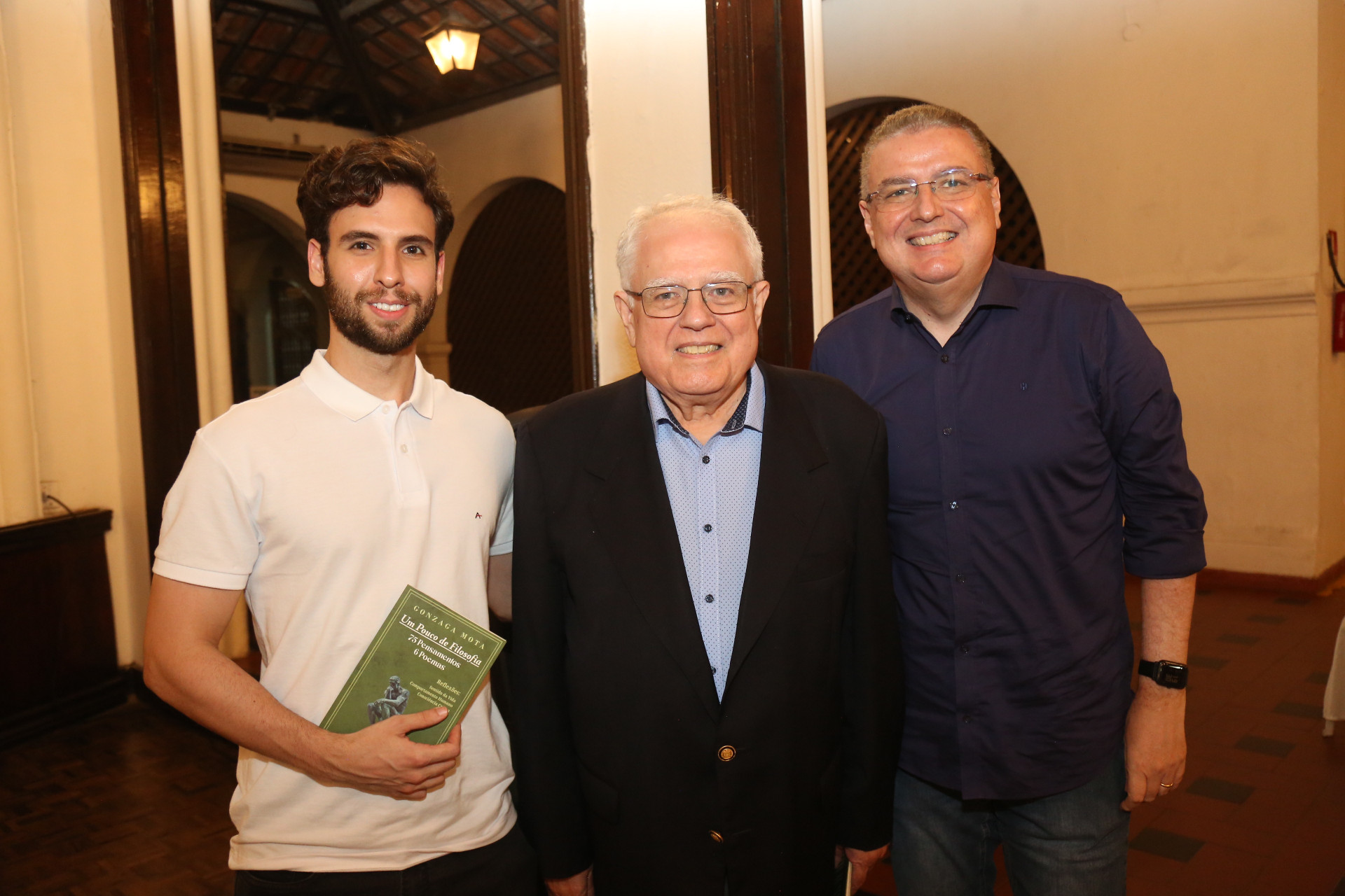 (Foto: João Filho Tavares/O POVO ) João Luiz, Gonzaga Mota e Luiz Fernando Mota