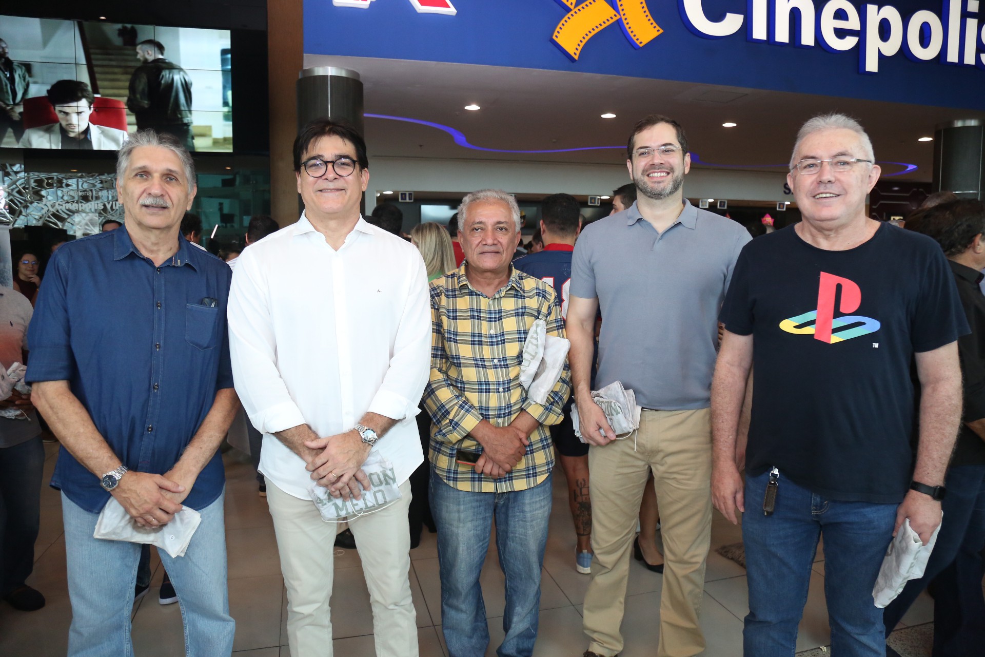 (Foto: JOÃO FILHO TAVARES)Albery Dias, Fabricio Machado, Vinicius Iniacio, Caio Cavalcante e Paulo Pimenta