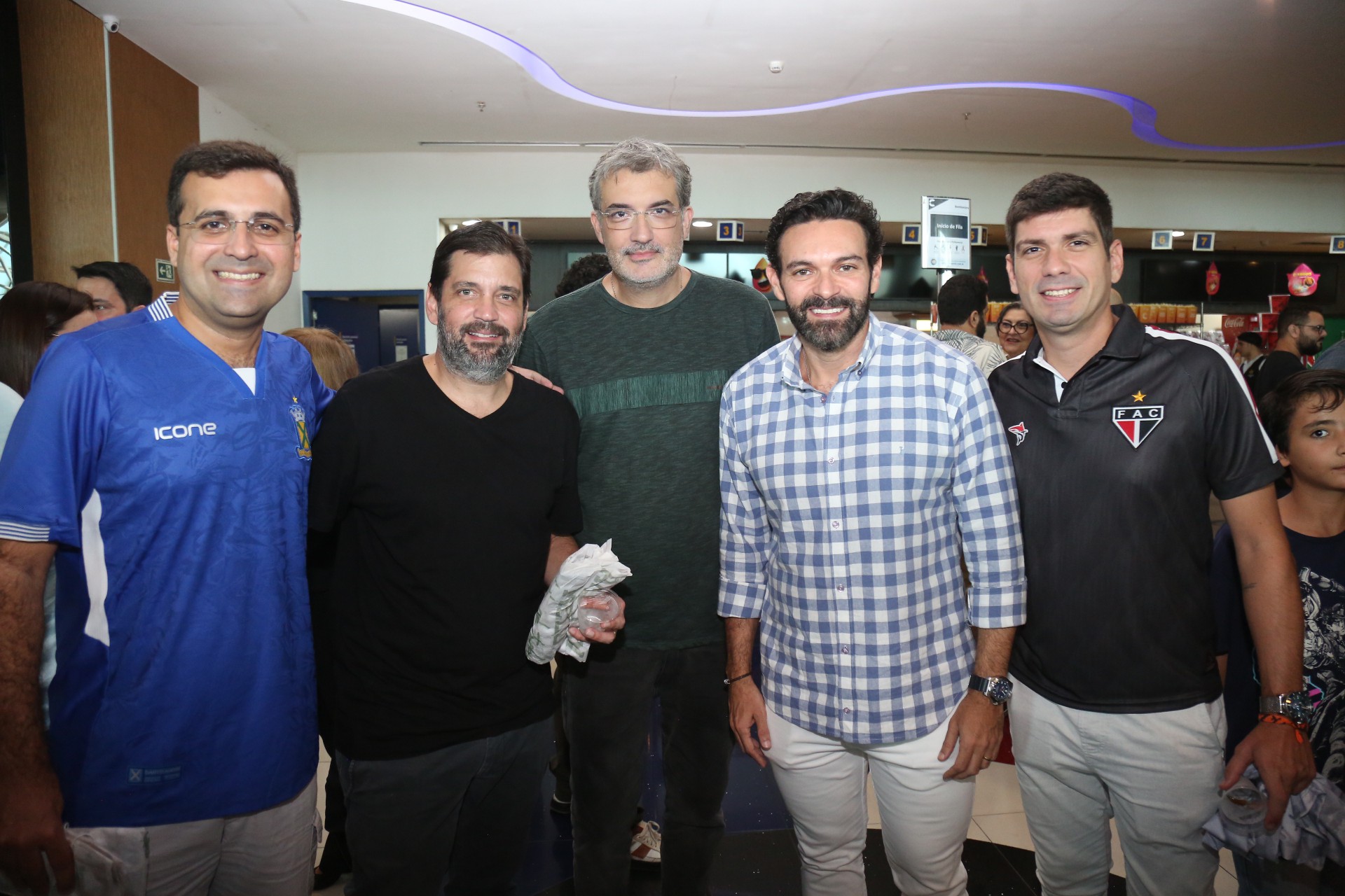 (Foto: JOÃO FILHO TAVARES)Rafael Luíz, Thiago Cafardo, Fernando Graziani, Clovis Holanda e Chateaubriand Arrais 