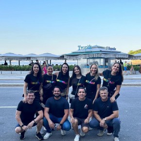 Lorena e João Carlos Gondim, Luiza e Jorge Otoch, Erica Lobo, Luciana Lobo e Júlio Saraiva, Julia Saraiva, Aline Pinho, João Teixeira de Carvalho (Foto: arquivo pessoal )