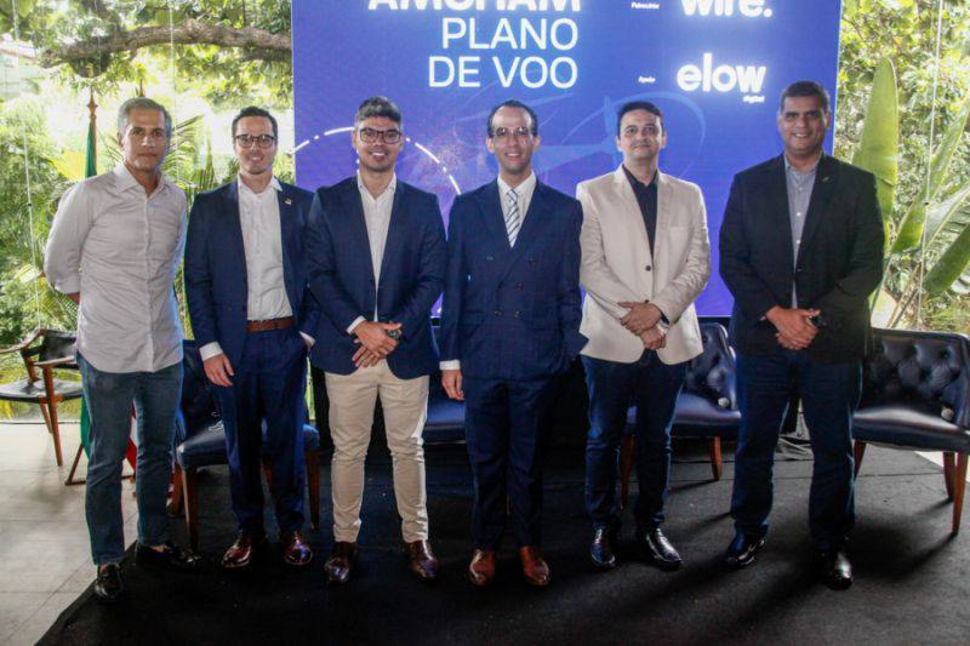 Representantes da Amcham Brasil e da secretaria estadual de Desenvolvimento
 (Foto: Divulgação )