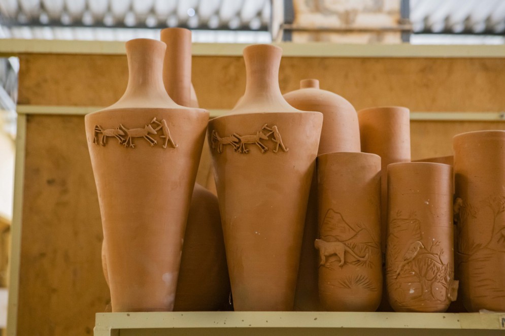 Cerâmicas em produção no Complexo da Cerâmica.(Foto: FCO FONTENELE)
