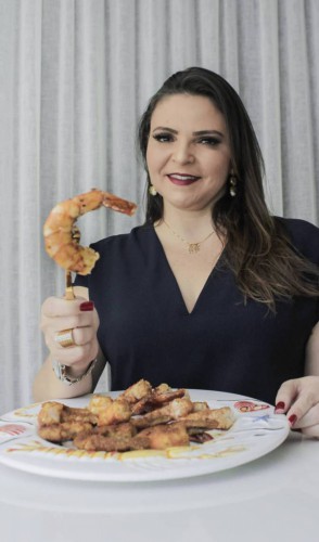 Chrystiane Diógenes: recorde de vendas na Camarão Potiporã(Foto: Tatiana Fortes )