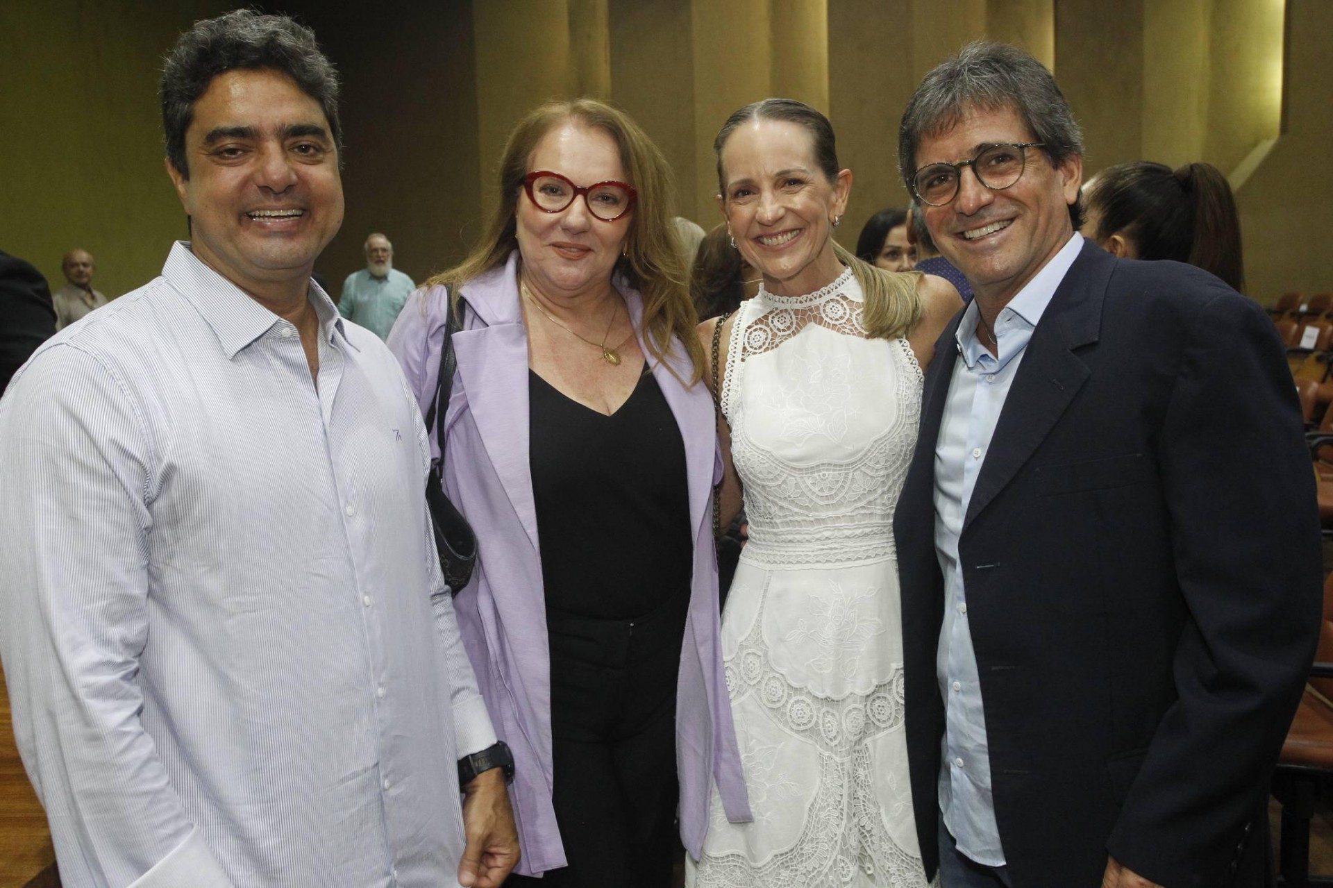 (Foto: JOÃO FILHO TAVARES)Assis Vieira, Luizianne Cavalcante, Denise Pinheiro e Adalberto Machado