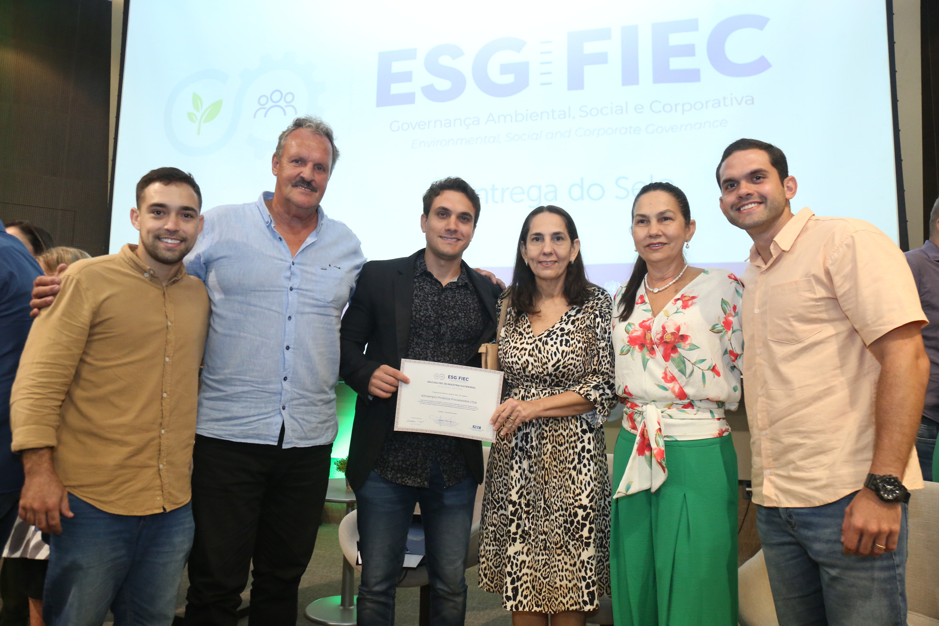 (Foto: João Filho Tavares/O POVO)Cerimônia de entrega do selo ESG-Fiec 