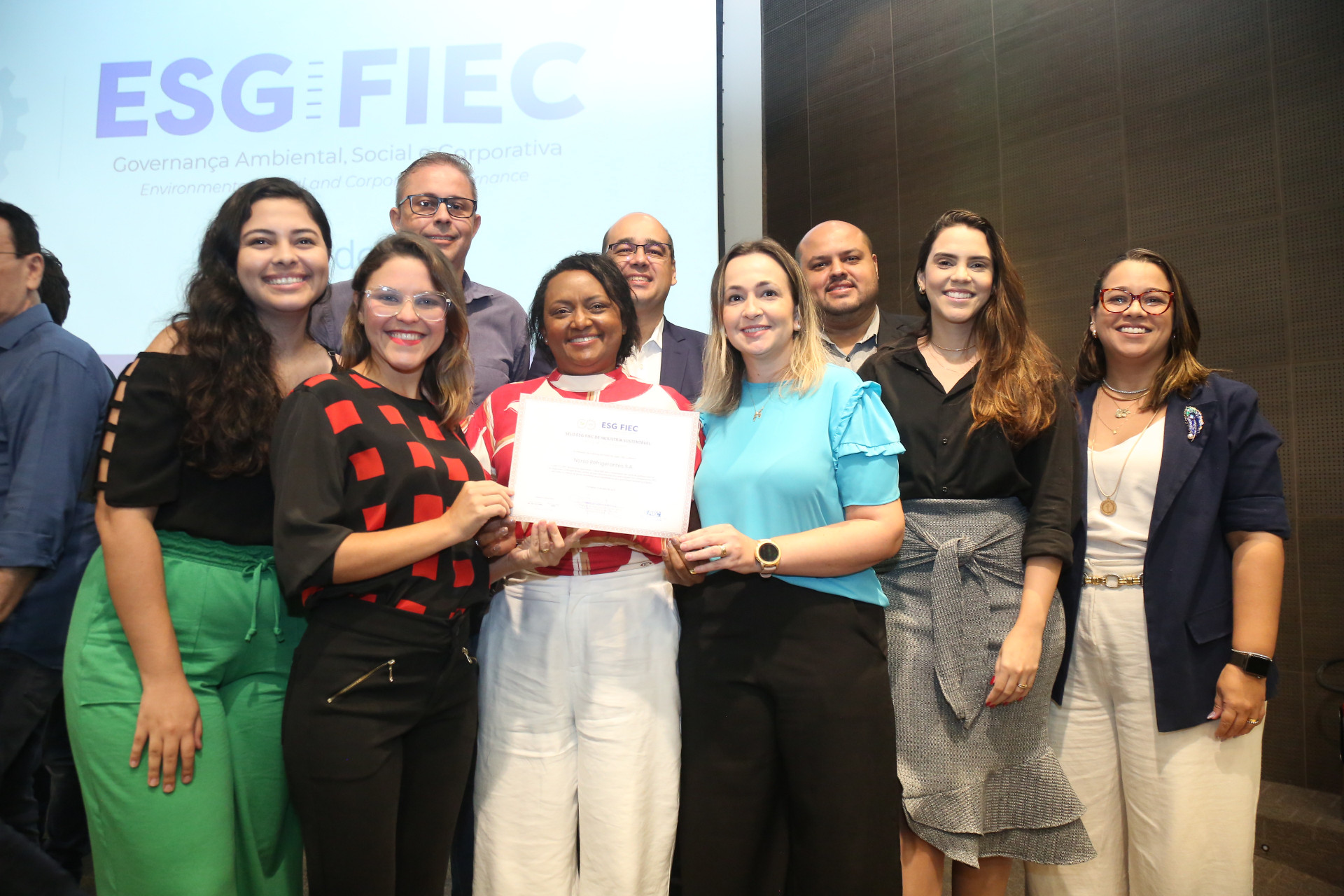 (Foto: João Filho Tavares/O POVO)Cerimônia de entrega do selo ESG-Fiec 