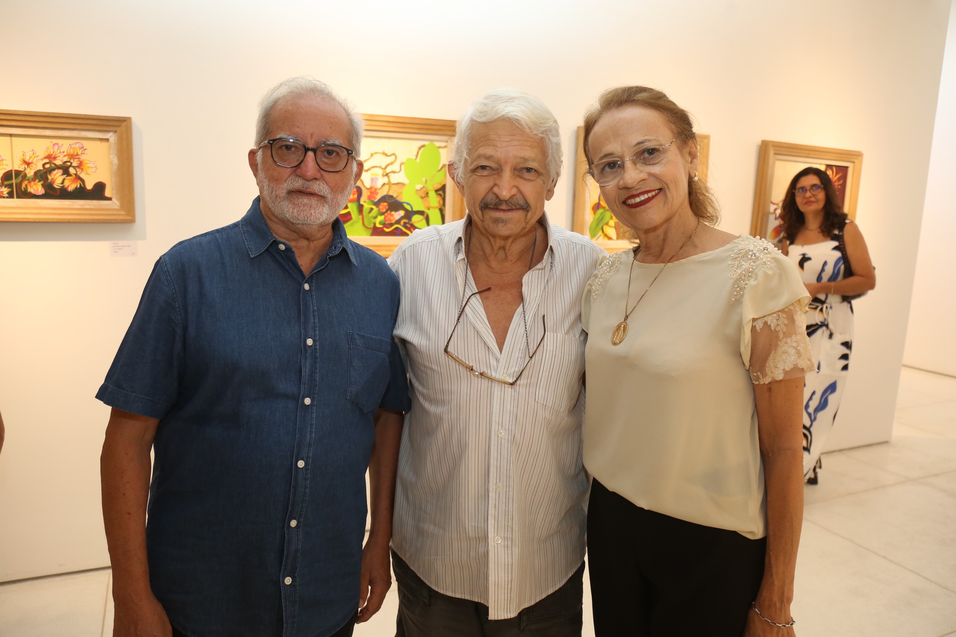 (Foto: João Filho Tavares/O POVO)Sérgio Lima, Abelardo e Helena Brandão
