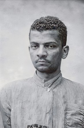 Retrato do escritor Lima Barreto que consta em ficha de internação do carioca no Hospício Nacional de Alienados(Foto: reprodução)
